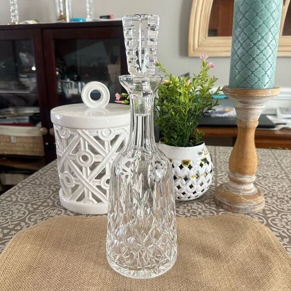 Waterford Cut Crystal Lismore Pattern Wine‎ Decanter Timeless Statement Piece - Picture 1 of 12